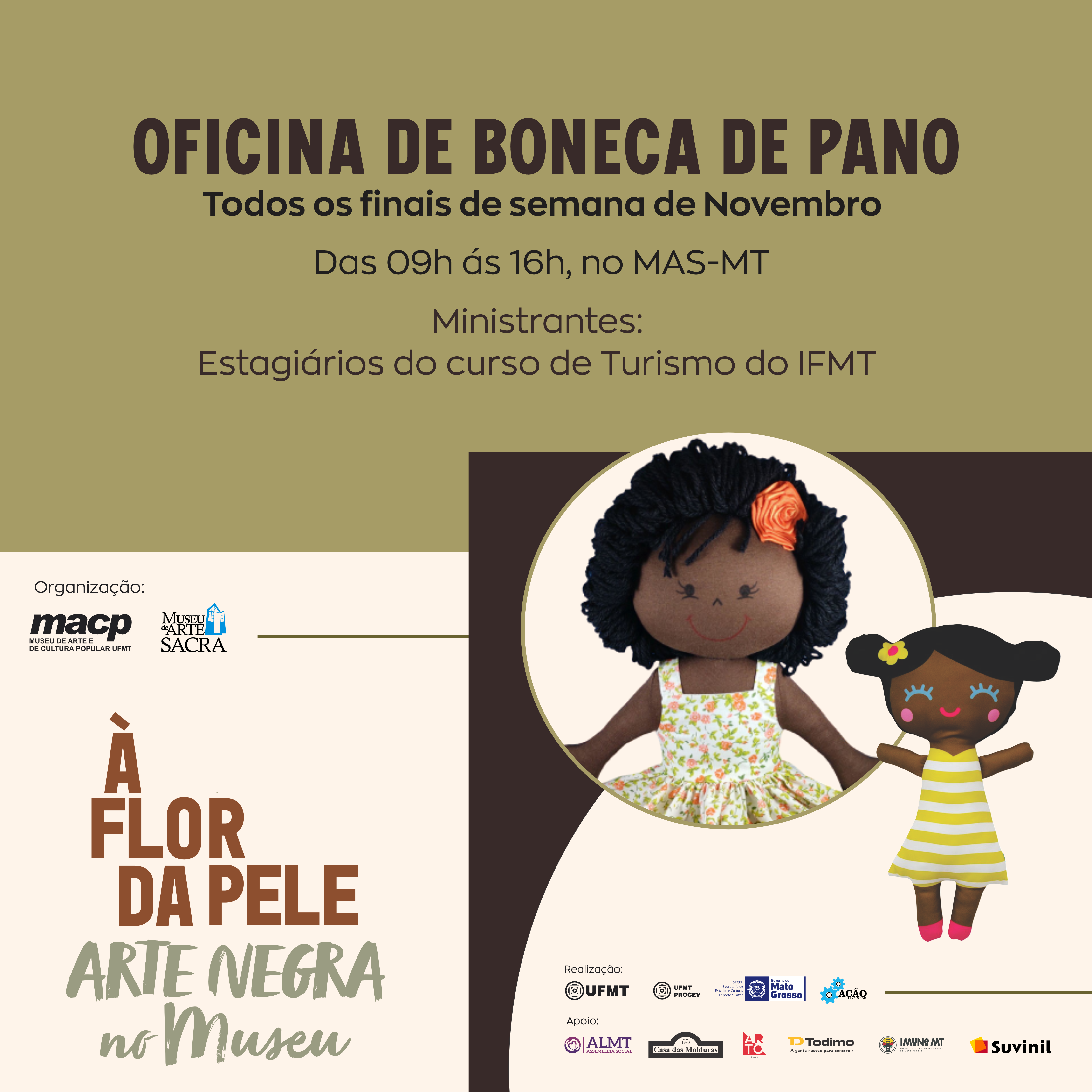 Oficina de Boneca de Pano – Exposição “À Flor da Pele: Arte Negra no Museu”